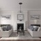 Ekena Millwork Baile Ceiling Medallion (Fits Canopies up to 3 1/4"), 20"OD x 1 5/8"P, Stone Hearth Crackle CM20BLSHC - alternate 5